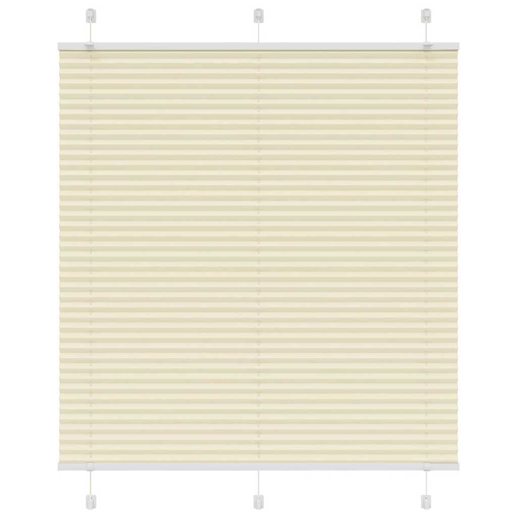 Vidaxx Plissee-Rollo 120x100cm Stoffbreite 119,4cm Polyester Creme