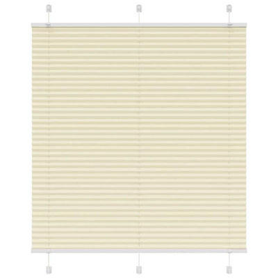 Vidaxx Plissee-Rollo 120x100cm Stoffbreite 119,4cm Polyester Creme