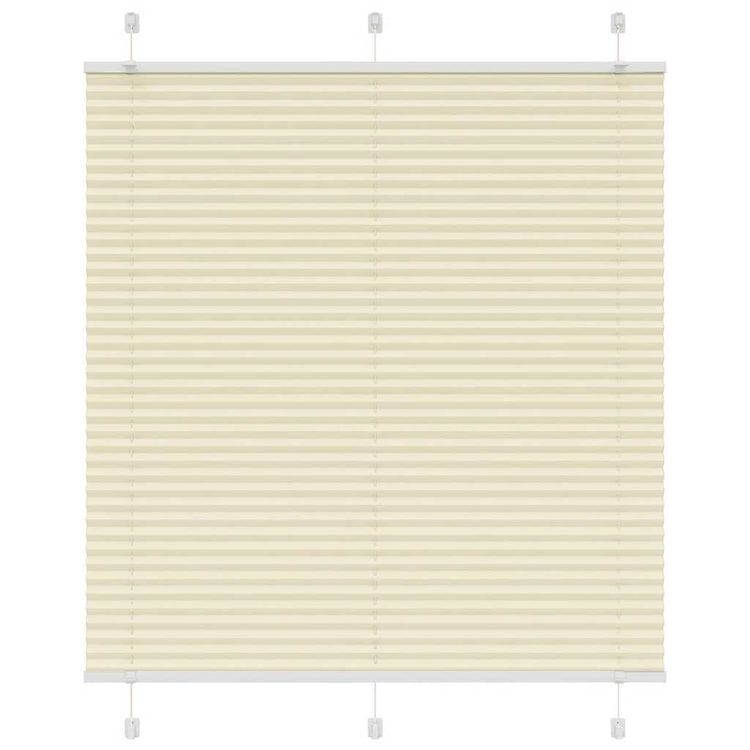Vidaxx Plissee-Rollo 120x100cm Stoffbreite 119,4cm Polyester Creme