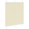 Vidaxx Plissee-Rollo 120x100cm Stoffbreite 119,4cm Polyester Creme