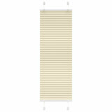 Vidaxx Plissee-Rollo 50x150 cm Stoffbreite 49,4 cm Polyester Creme - afbeelding 2