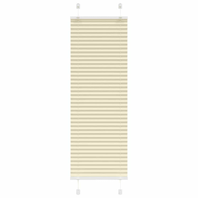 Vidaxx Plissee-Rollo 50x150 cm Stoffbreite 49,4 cm Polyester Creme