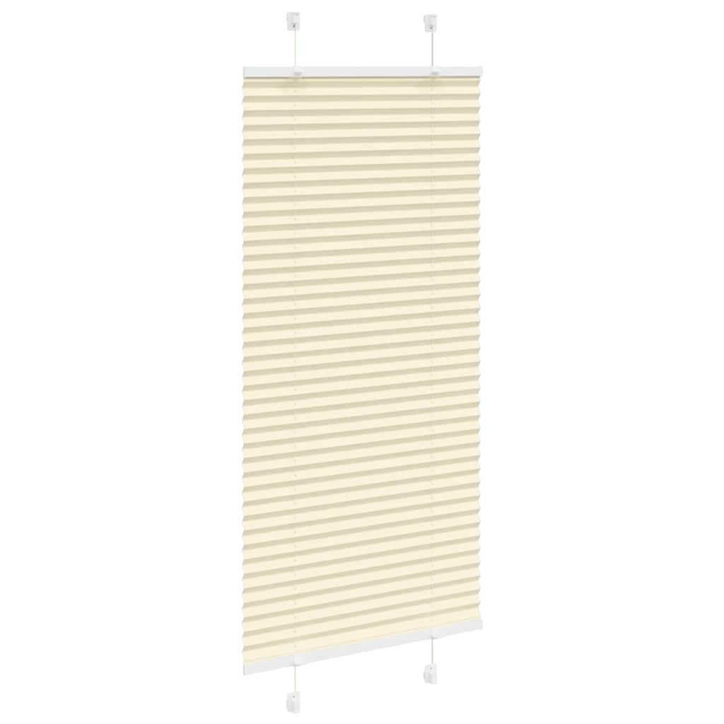 Vidaxx Plissee-Rollo 55x150 cm Stoffbreite 54,4 cm Polyester Creme