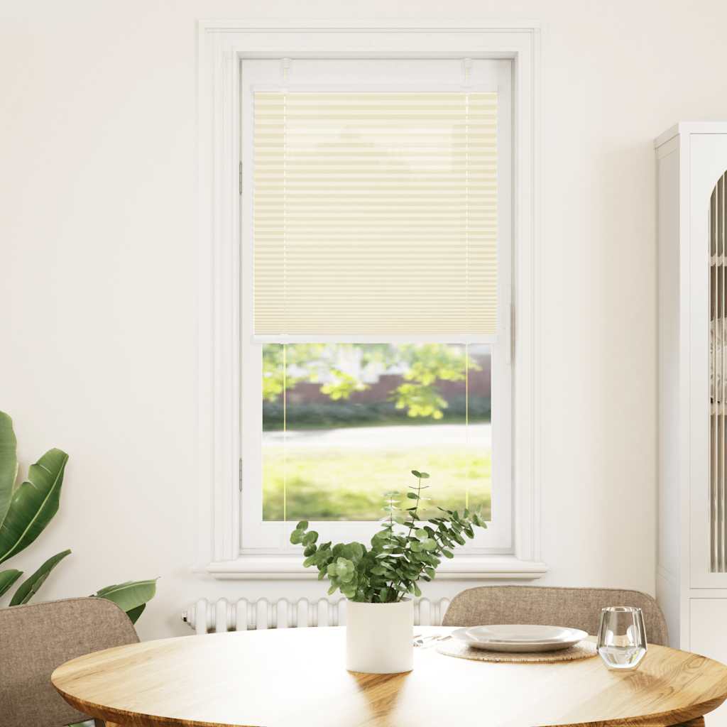 Vidaxx Plissee-Rollo 60x150 cm Stoffbreite 59,4 cm Polyester Creme