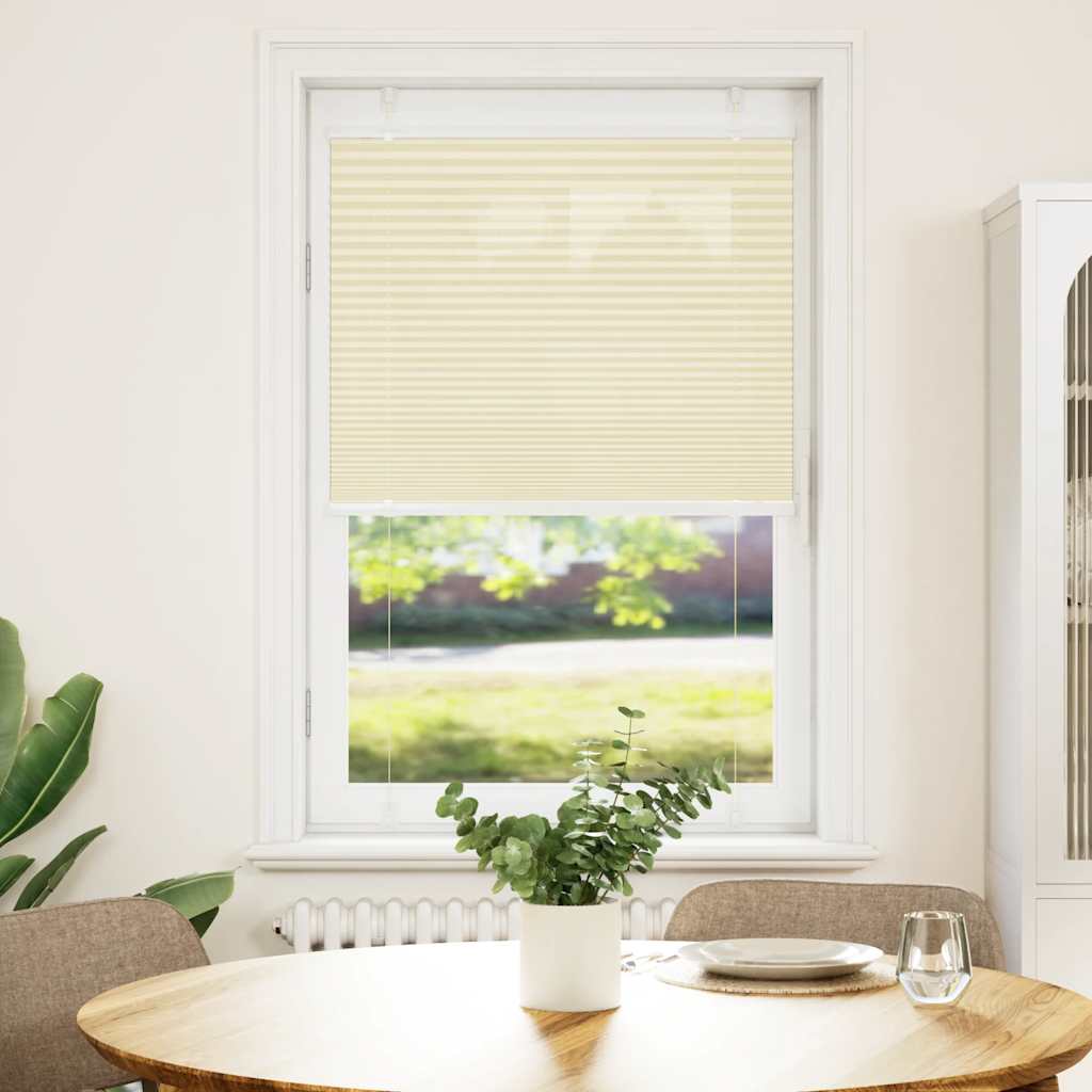 Vidaxx Plissee-Rollo 70x150 cm Stoffbreite 69,4 cm Polyester Creme