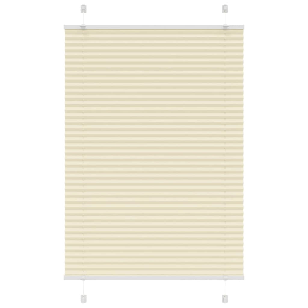 Vidaxx Plissee-Rollo 85x150 cm Stoffbreite 84,4 cm Polyester Creme