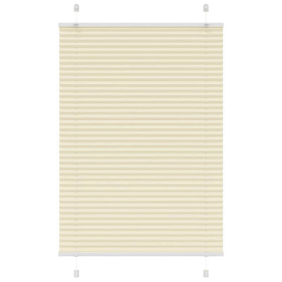 Vidaxx Plissee-Rollo 85x150 cm Stoffbreite 84,4 cm Polyester Creme