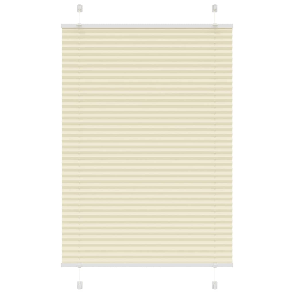 Vidaxx Plissee-Rollo 95x150 cm Stoffbreite 94,4 cm Polyester Creme