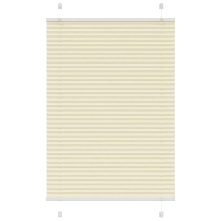 Vidaxx Plissee-Rollo 95x150 cm Stoffbreite 94,4 cm Polyester Creme