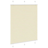 Vidaxx Plissee-Rollo 105x150cm Stoffbreite 104,4cm Polyester Creme - afbeelding 3
