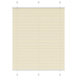 Vidaxx Plissee-Rollo 110x150cm Stoffbreite 109,4cm Polyester Creme - afbeelding 2
