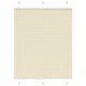Vidaxx Plissee-Rollo 110x150cm Stoffbreite 109,4cm Polyester Creme