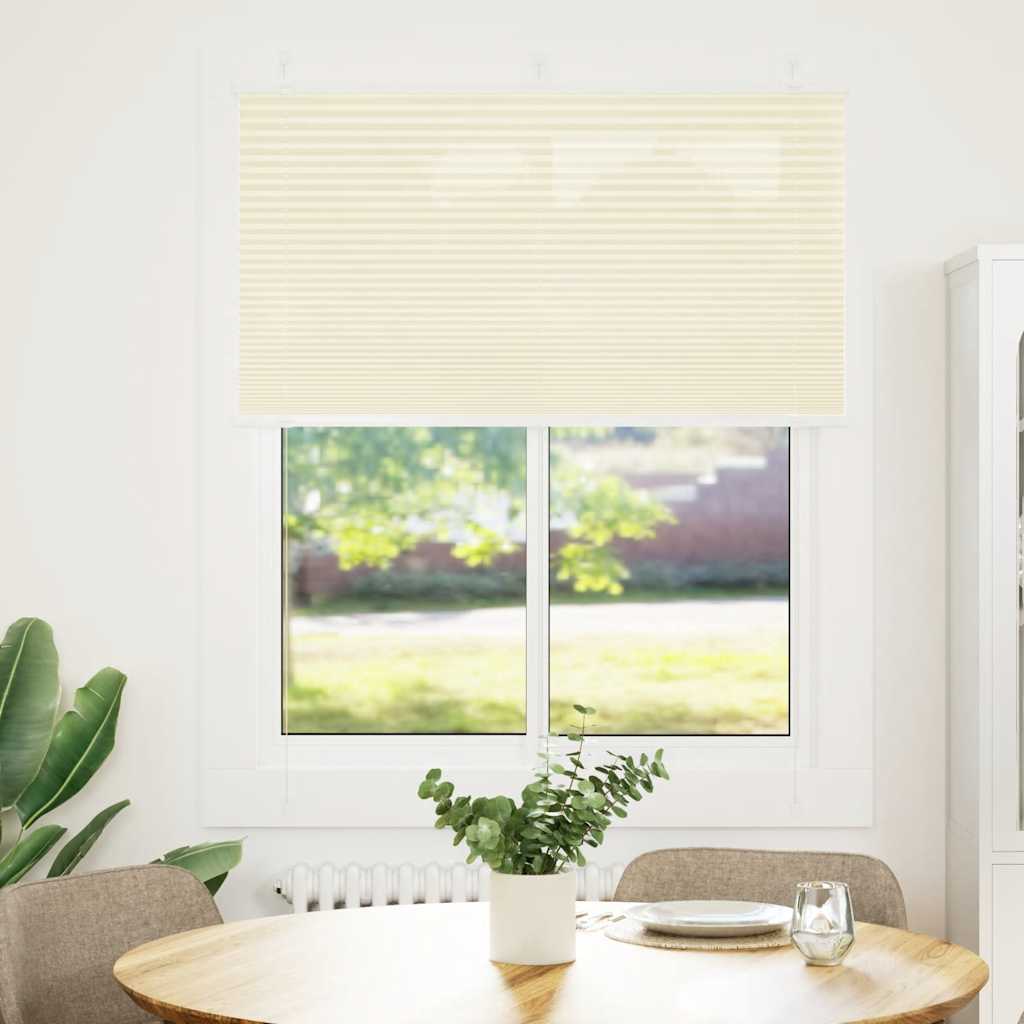 Vidaxx Plissee-Rollo 110x150cm Stoffbreite 109,4cm Polyester Creme
