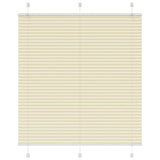 Vidaxx Plissee-Rollo 120x150cm Stoffbreite 119,4cm Polyester Creme - afbeelding 2