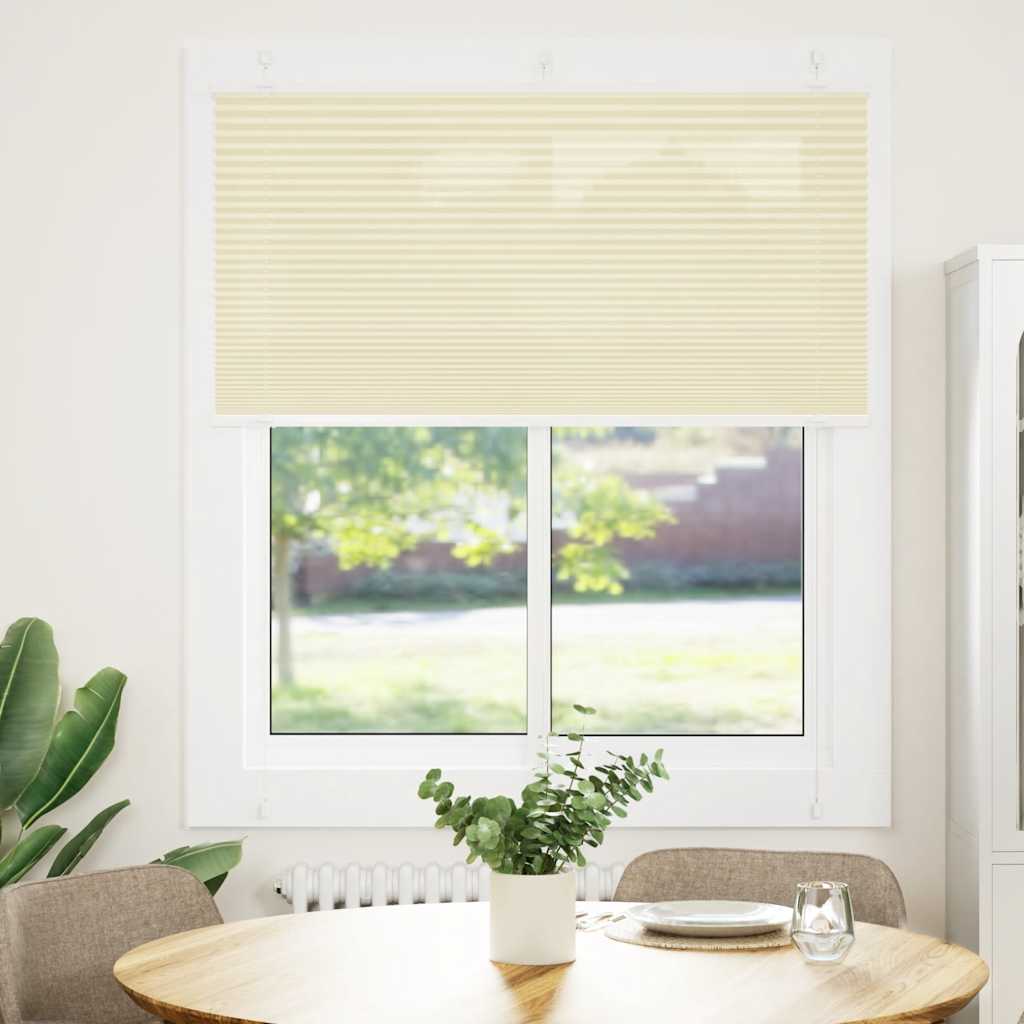 Vidaxx Plissee-Rollo 120x150cm Stoffbreite 119,4cm Polyester Creme