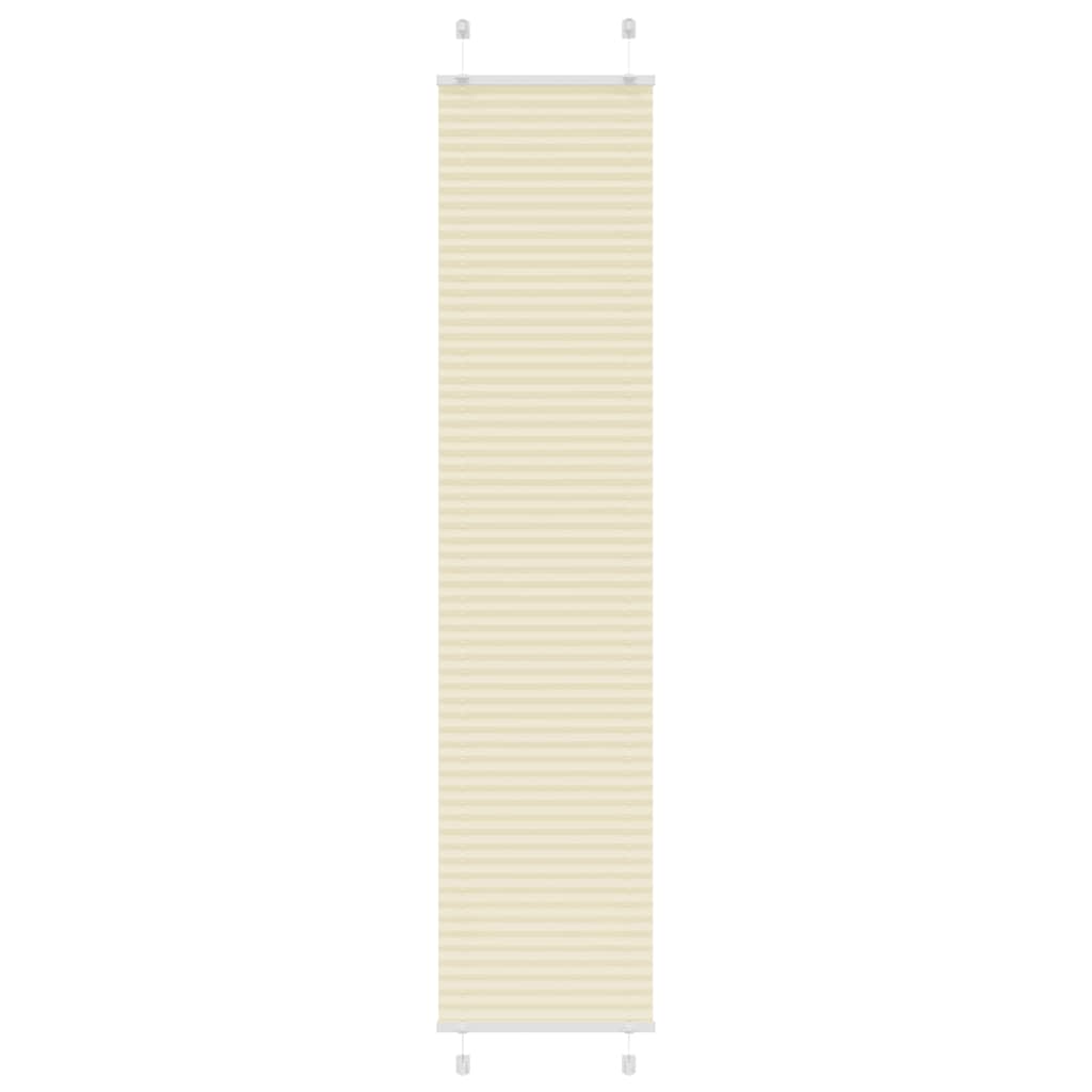 Vidaxx Plissee-Rollo 40x200 cm Stoffbreite 39,4 cm Polyester Creme