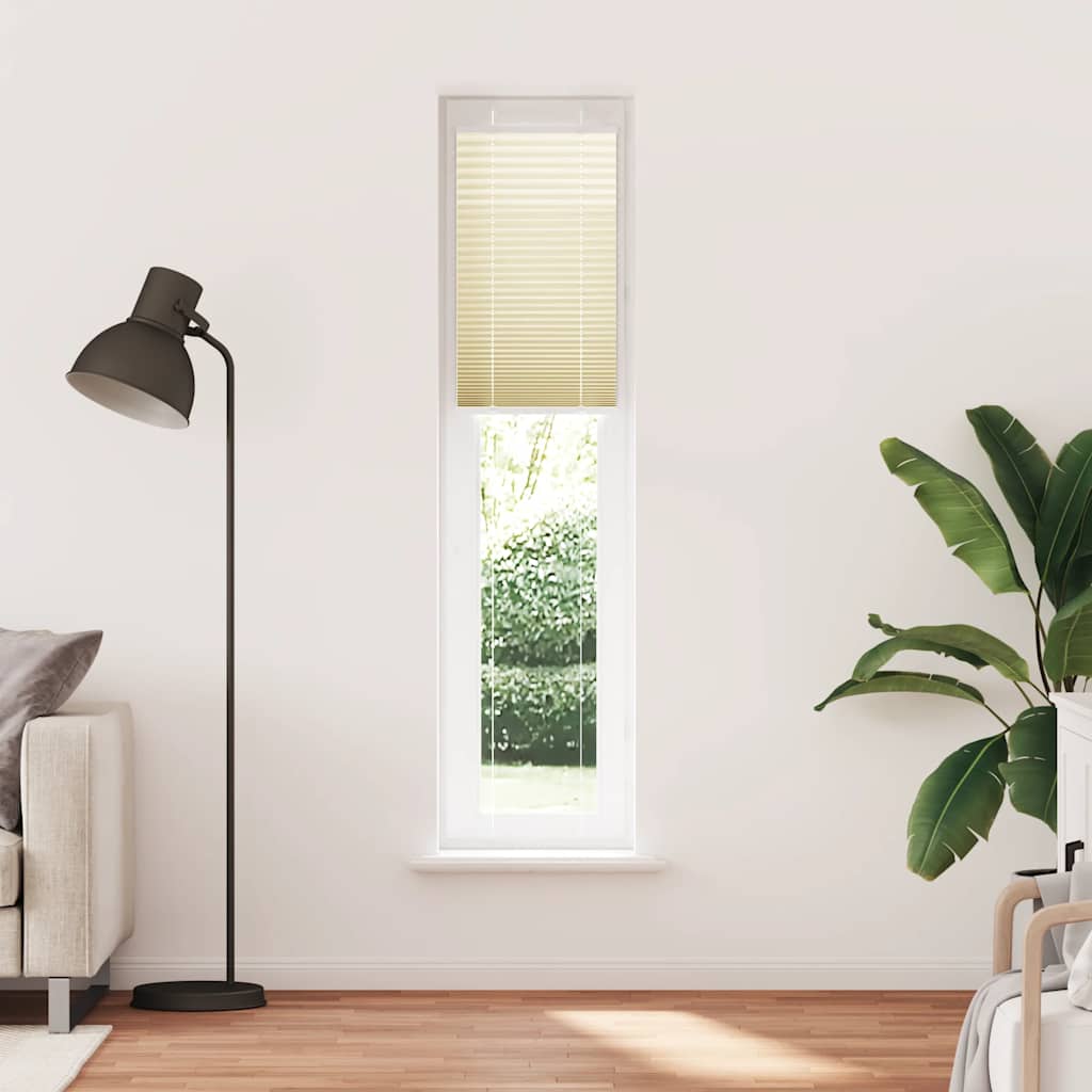 Vidaxx Plissee-Rollo 40x200 cm Stoffbreite 39,4 cm Polyester Creme