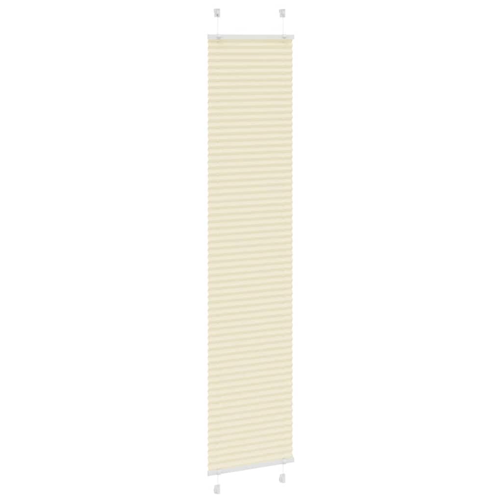 Vidaxx Plissee-Rollo 40x200 cm Stoffbreite 39,4 cm Polyester Creme
