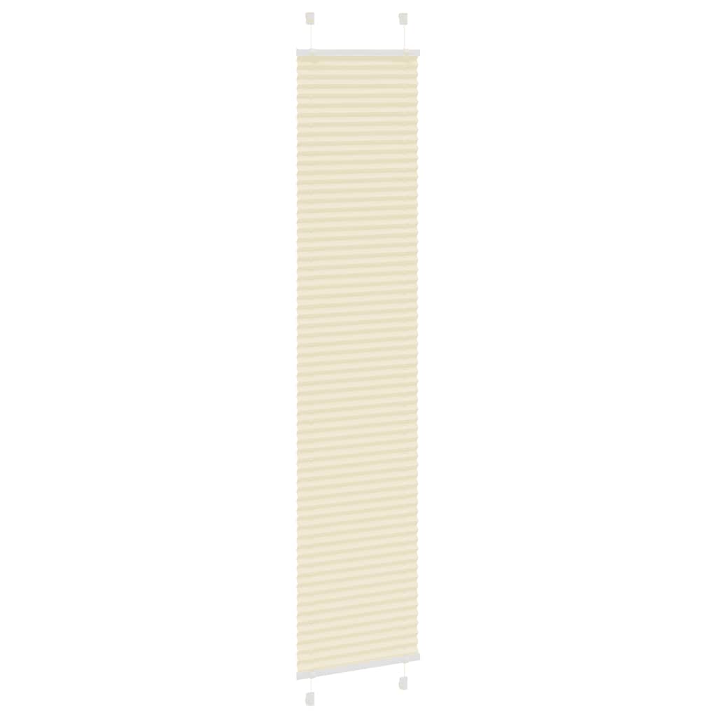 Vidaxx Plissee-Rollo 45x200 cm Stoffbreite 44,4 cm Polyester Creme
