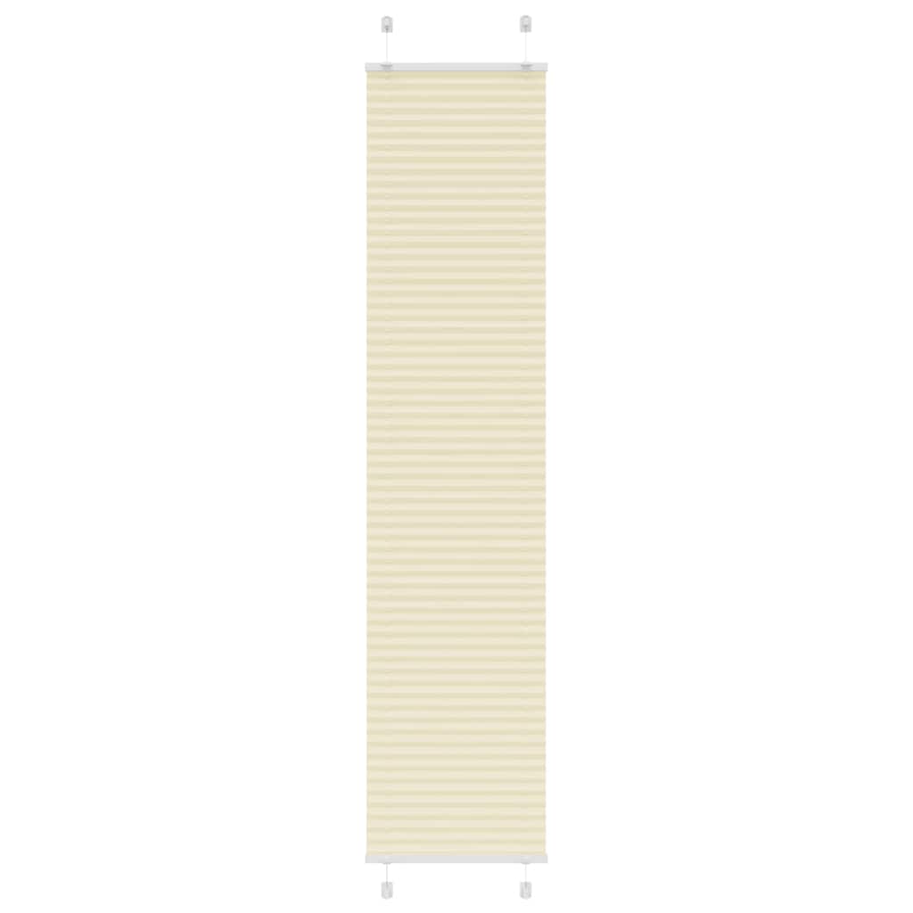 Vidaxx Plissee-Rollo 50x200 cm Stoffbreite 49,4 cm Polyester Creme