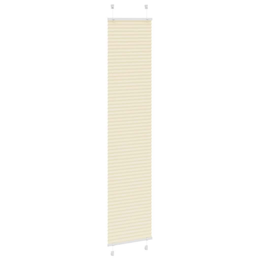Vidaxx Plissee-Rollo 50x200 cm Stoffbreite 49,4 cm Polyester Creme