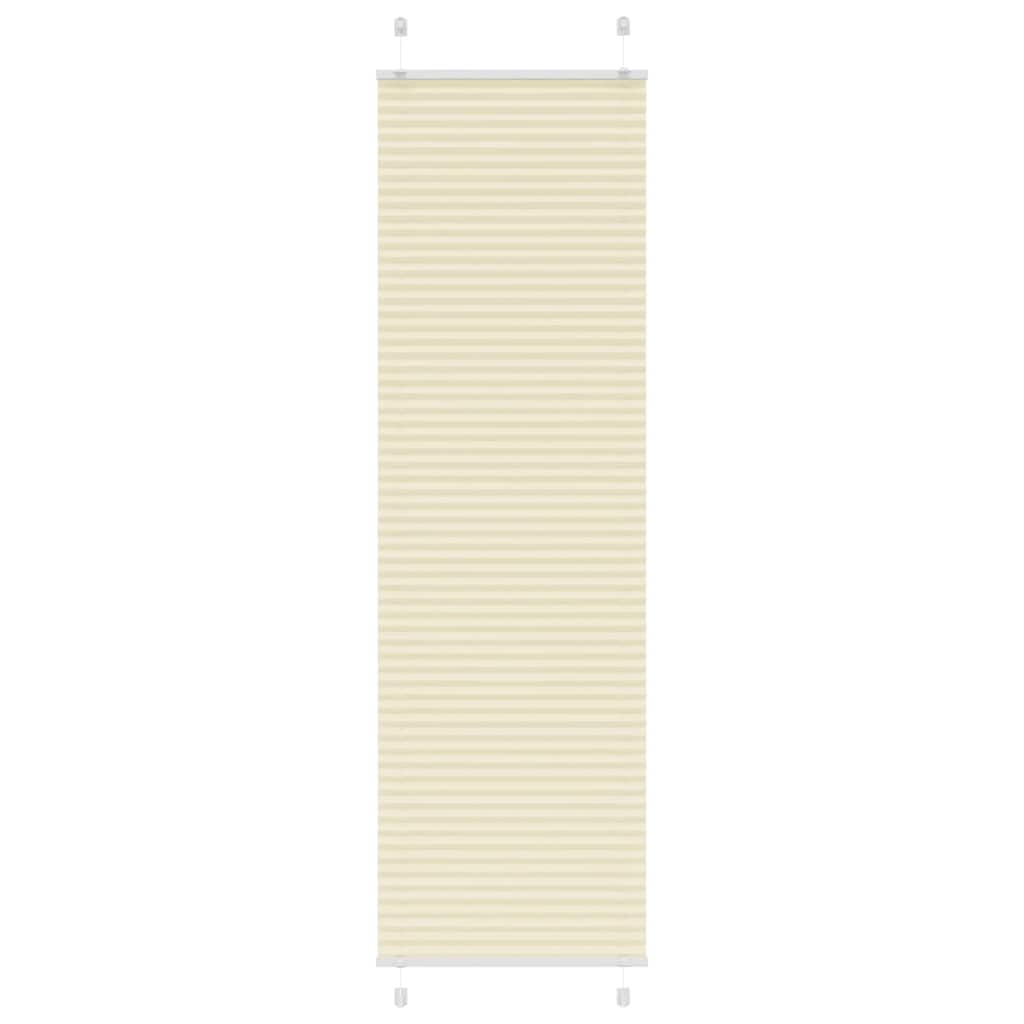 Vidaxx Plissee-Rollo 55x200 cm Stoffbreite 54,4 cm Polyester Creme