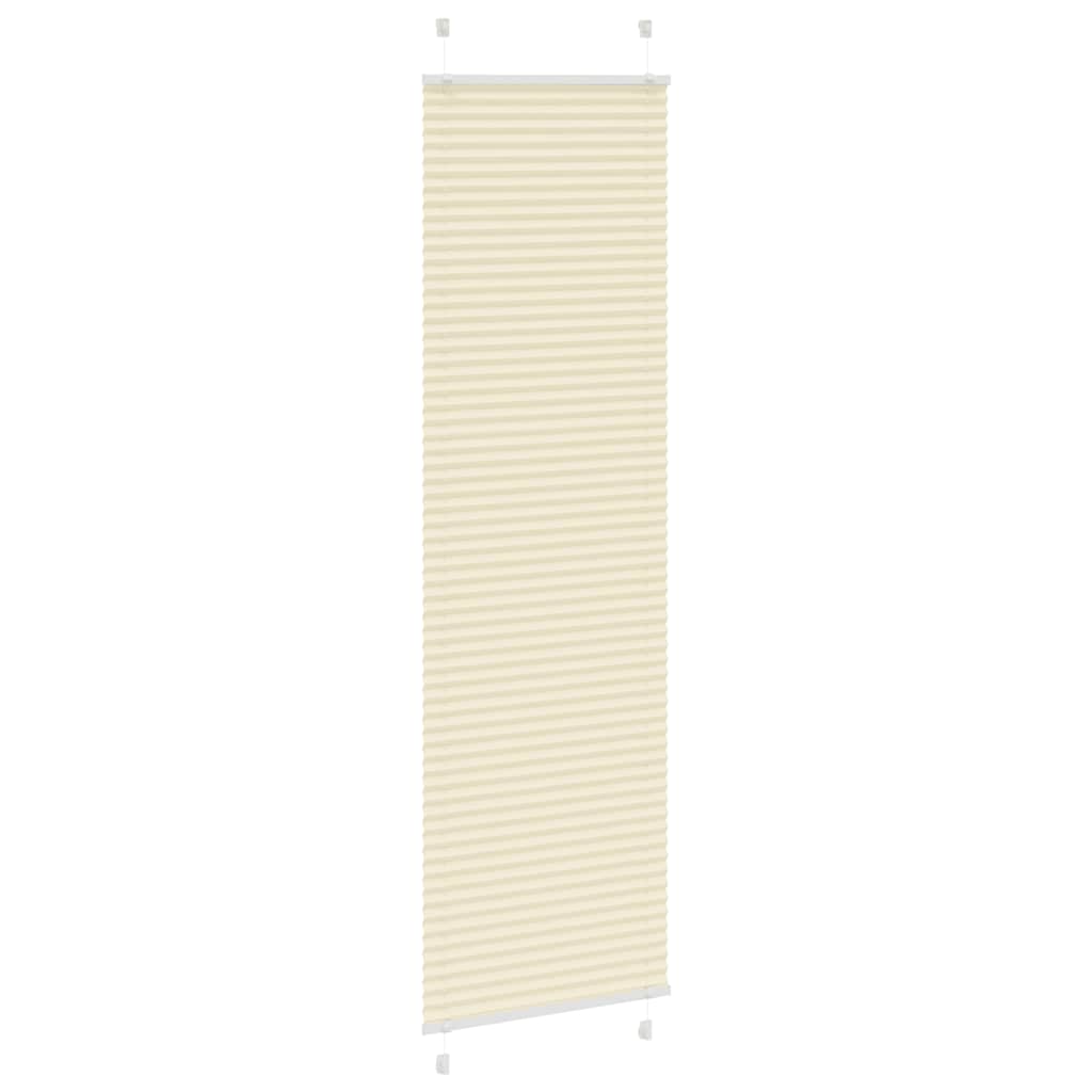 Vidaxx Plissee-Rollo 55x200 cm Stoffbreite 54,4 cm Polyester Creme
