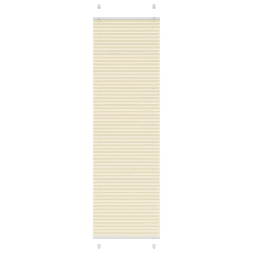 Vidaxx Plissee-Rollo 60x200 cm Stoffbreite 59,4 cm Polyester Creme