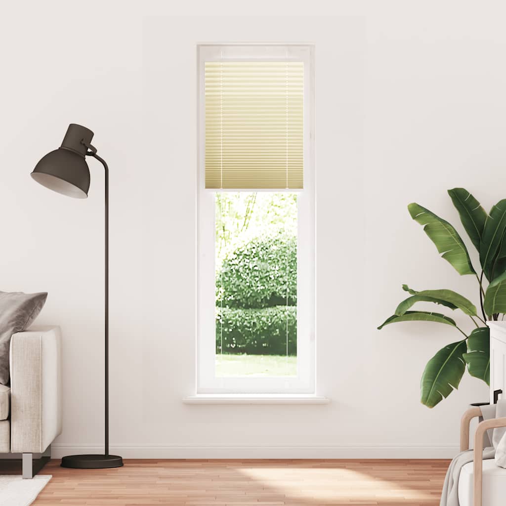 Vidaxx Plissee-Rollo 60x200 cm Stoffbreite 59,4 cm Polyester Creme
