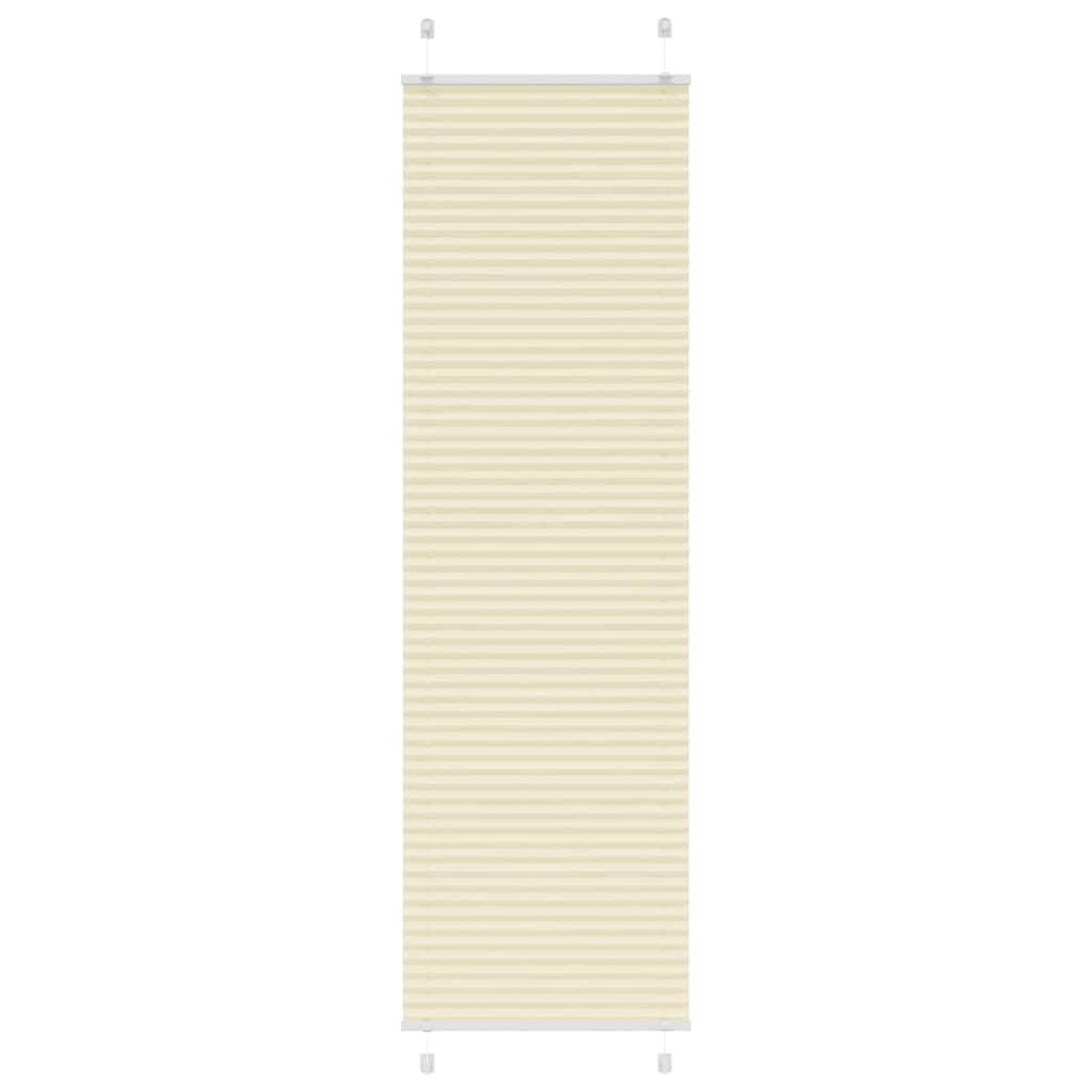 Vidaxx Plissee-Rollo 65x200 cm Stoffbreite 64,4 cm Polyester Creme