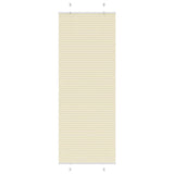 Vidaxx Plissee-Rollo 70x200 cm Stoffbreite 69,4 cm Polyester Creme - afbeelding 2