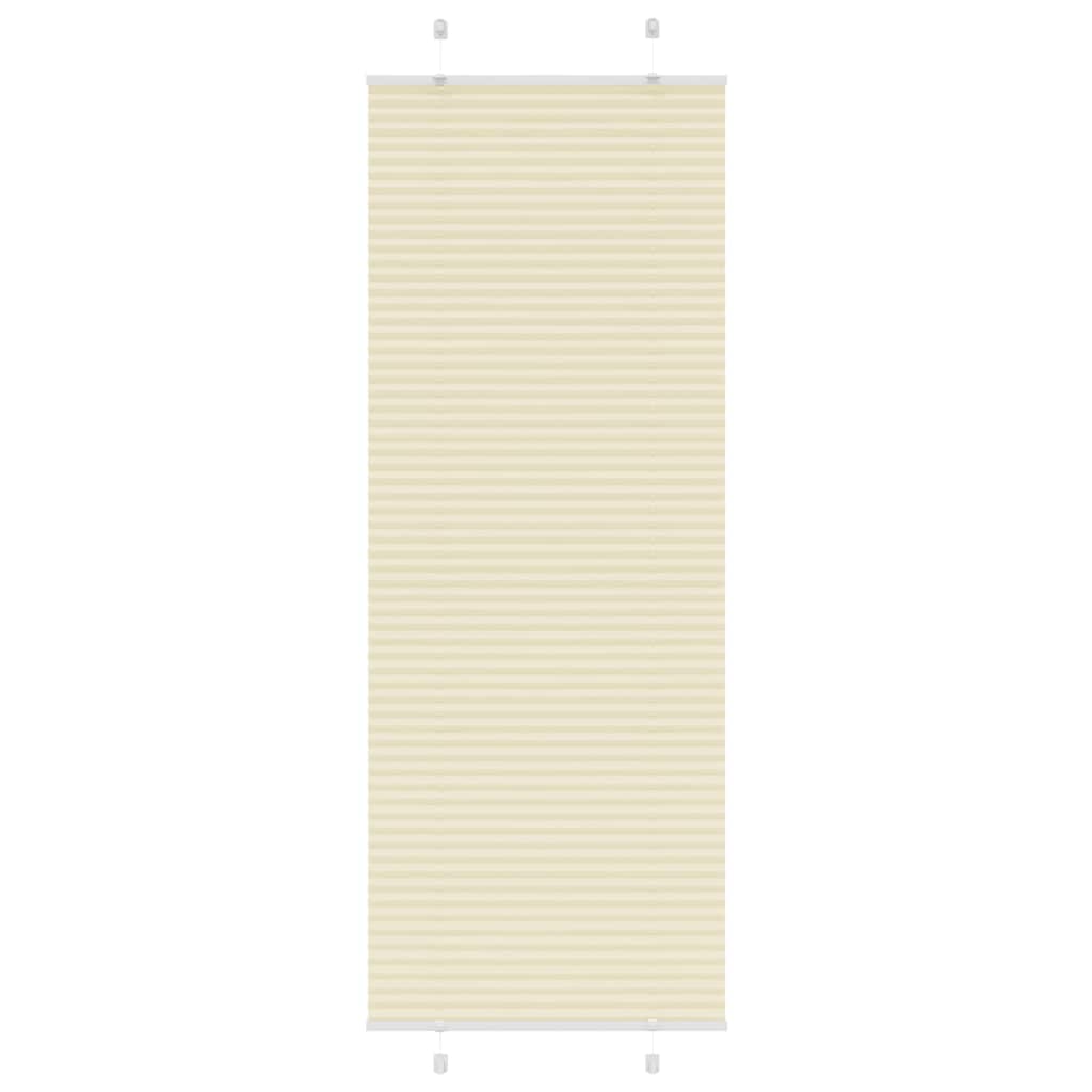 Vidaxx Plissee-Rollo 70x200 cm Stoffbreite 69,4 cm Polyester Creme