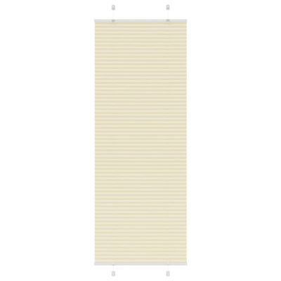 Vidaxx Plissee-Rollo 75x200 cm Stoffbreite 74,4 cm Polyester Creme