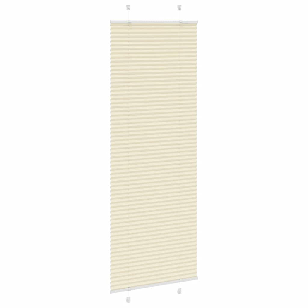Vidaxx Plissee-Rollo 75x200 cm Stoffbreite 74,4 cm Polyester Creme