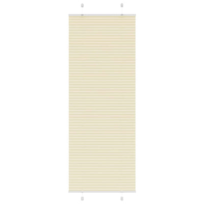Vidaxx Plissee-Rollo 80x200 cm Stoffbreite 79,4 cm Polyester Creme