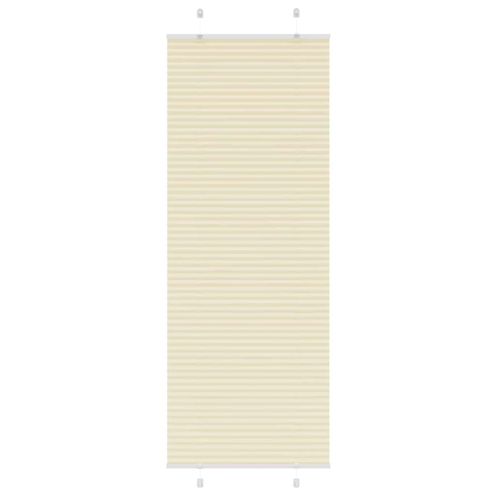 Vidaxx Plissee-Rollo 80x200 cm Stoffbreite 79,4 cm Polyester Creme