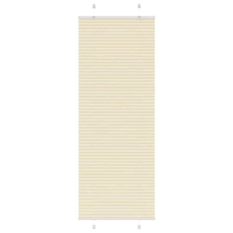 Vidaxx Plissee-Rollo 80x200 cm Stoffbreite 79,4 cm Polyester Creme