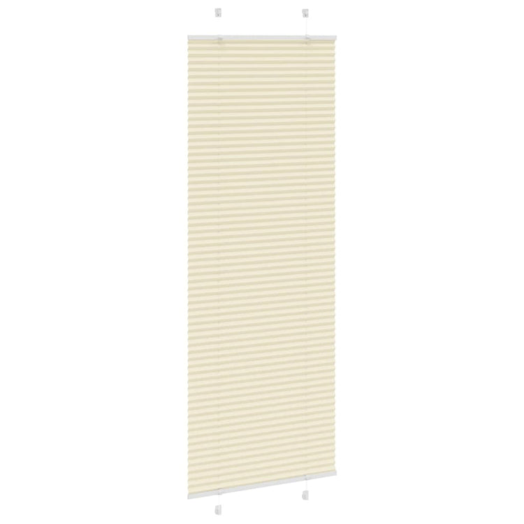 Vidaxx Plissee-Rollo 80x200 cm Stoffbreite 79,4 cm Polyester Creme