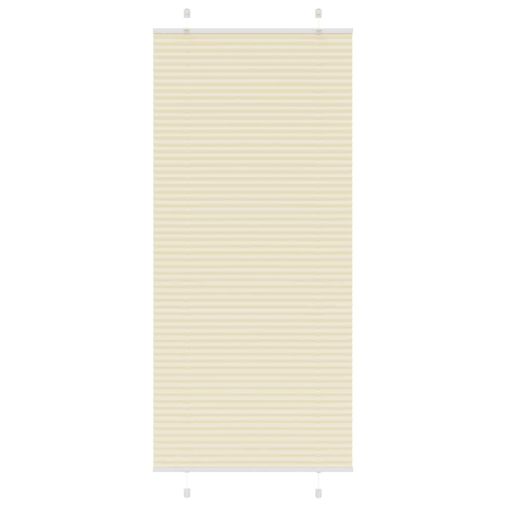 Vidaxx Plissee-Rollo 85x200 cm Stoffbreite 84,4 cm Polyester Creme