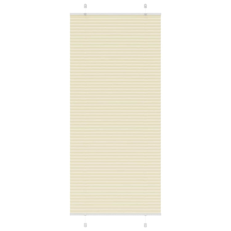 Vidaxx Plissee-Rollo 95x200 cm Stoffbreite 94,4 cm Polyester Creme