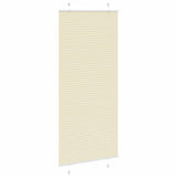Vidaxx Plissee-Rollo 95x200 cm Stoffbreite 94,4 cm Polyester Creme - afbeelding 3