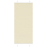 Vidaxx Plissee-Rollo 100x200 cm Stoffbreite 99,4 cm Polyester Creme - afbeelding 2