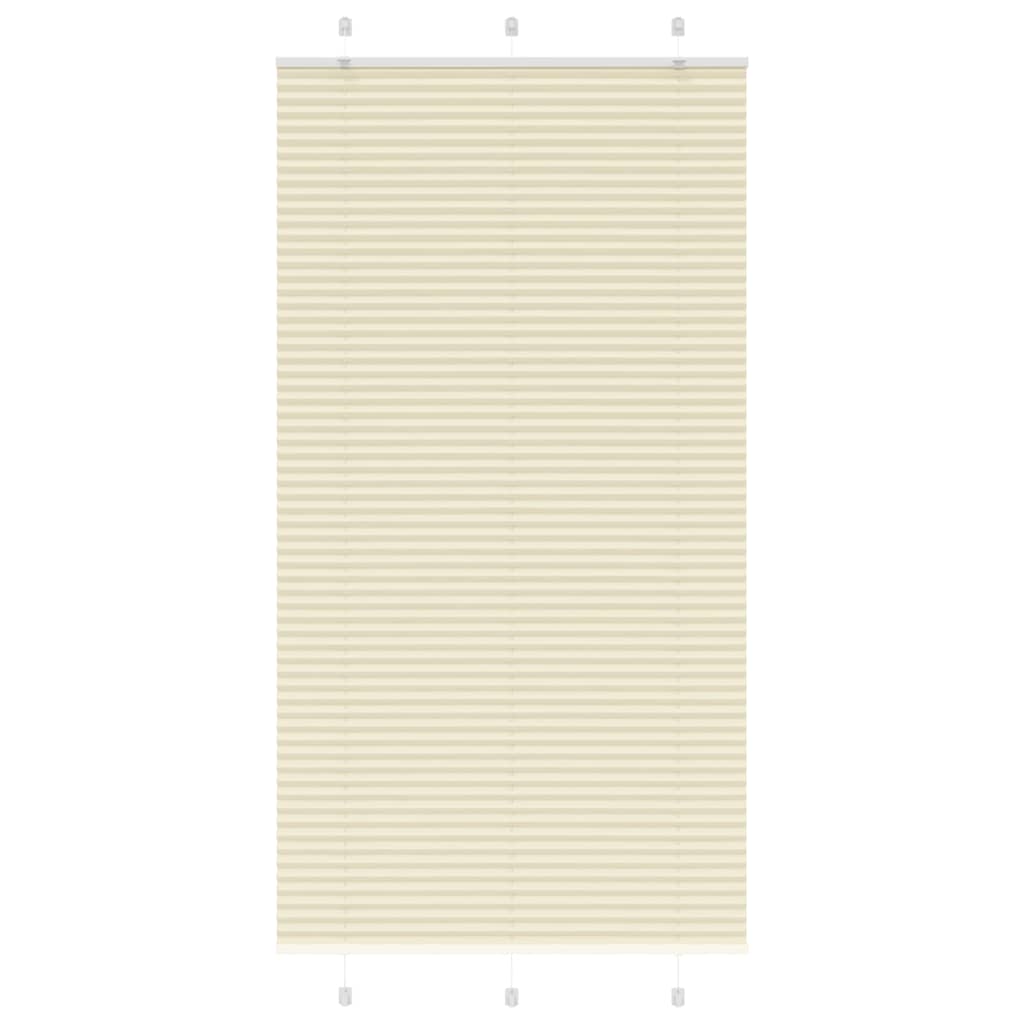 Vidaxx Plissee-Rollo 105x200cm Stoffbreite 104,4cm Polyester Creme