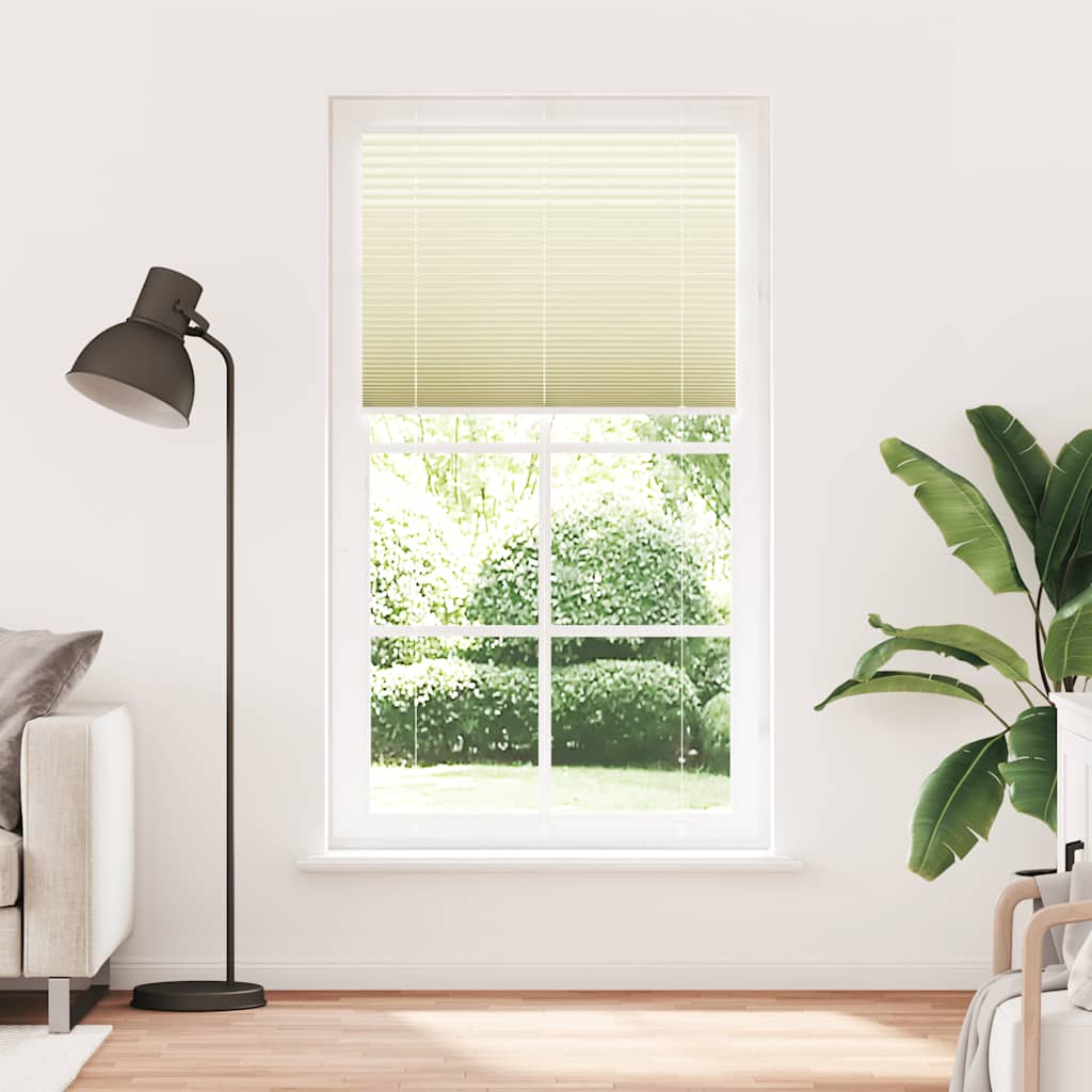 Vidaxx Plissee-Rollo 105x200cm Stoffbreite 104,4cm Polyester Creme
