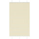 Vidaxx Plissee-Rollo 110x200cm Stoffbreite 109,4cm Polyester Creme