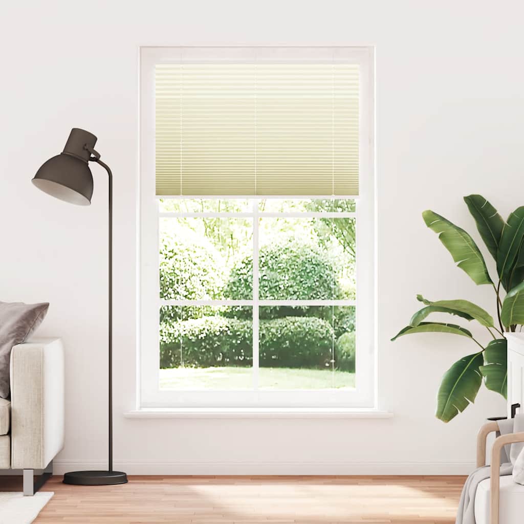 Vidaxx Plissee-Rollo 110x200cm Stoffbreite 109,4cm Polyester Creme