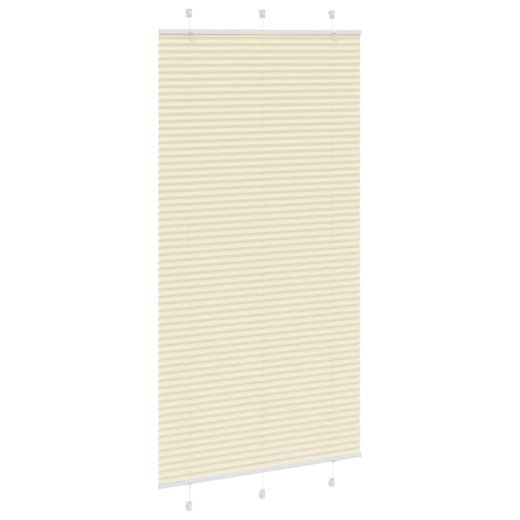 Vidaxx Plissee-Rollo 110x200cm Stoffbreite 109,4cm Polyester Creme