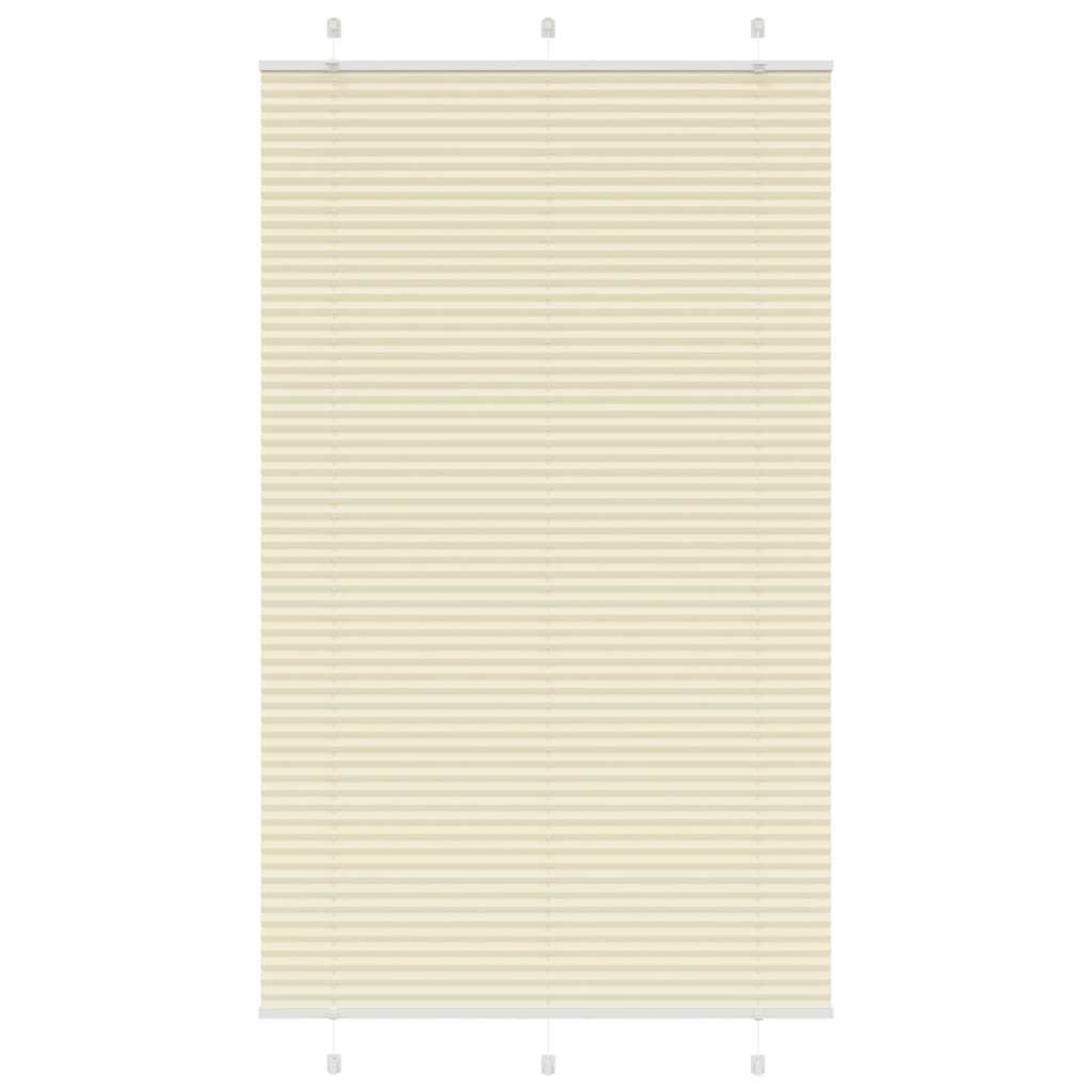 Vidaxx Plissee-Rollo 115x200cm Stoffbreite 114,4cm Polyester Creme
