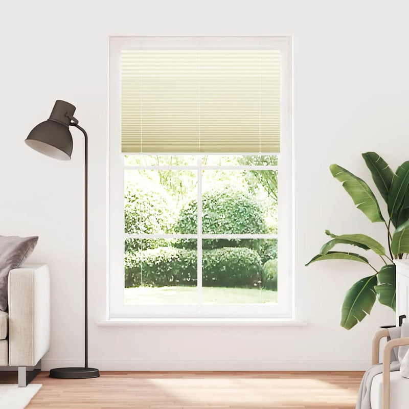 Vidaxx Plissee-Rollo 115x200cm Stoffbreite 114,4cm Polyester Creme