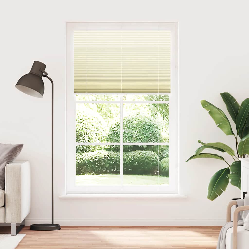 Vidaxx Plissee-Rollo 115x200cm Stoffbreite 114,4cm Polyester Creme